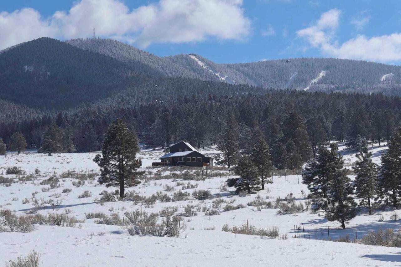 Modern Mountain-View Angel Fire Cabin With Hot Tub! Villa Exterior photo